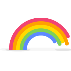 jumping rainbow emoji