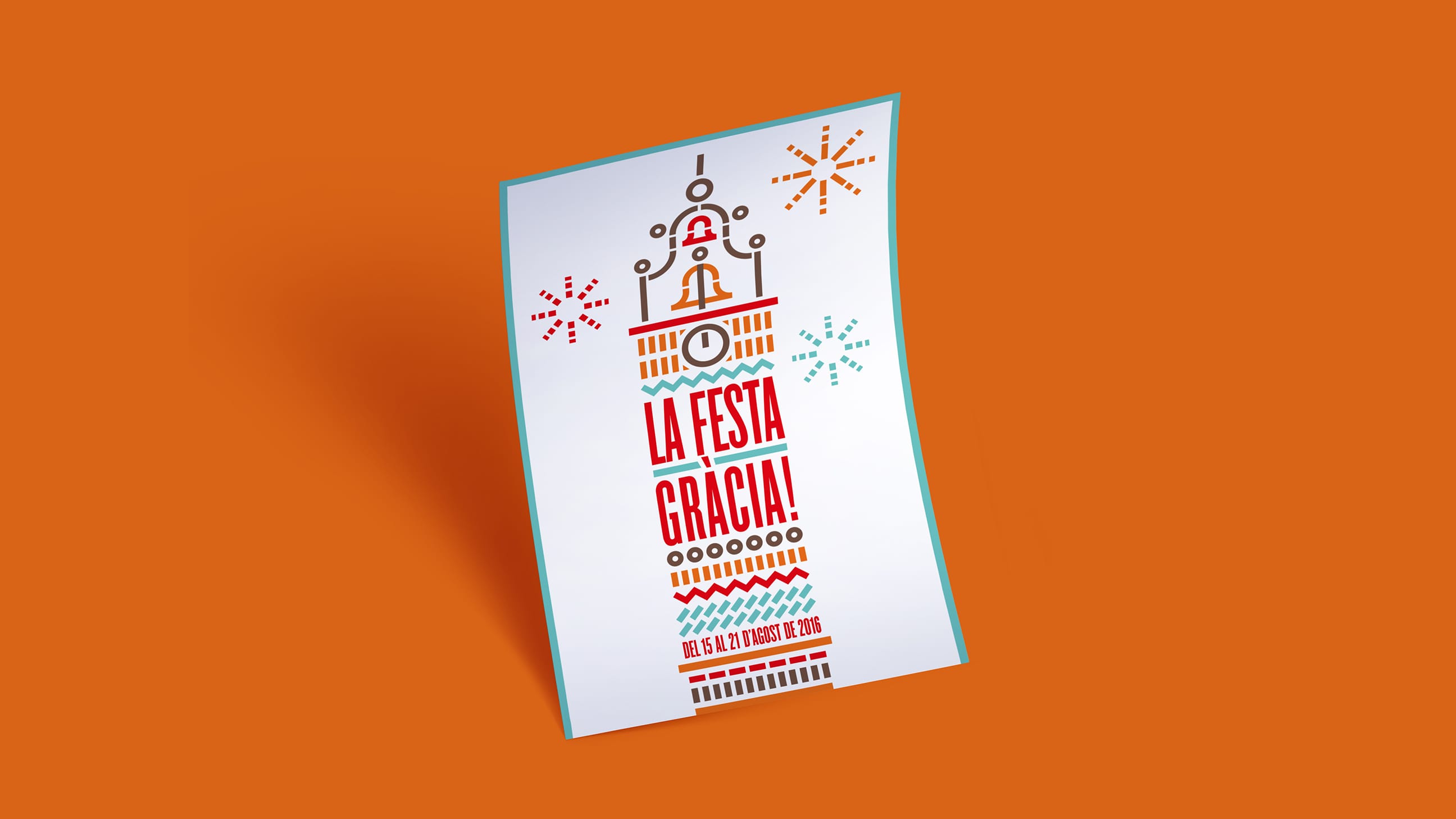 Disseny de cartell Festa Major de Gràcia | Croma Studio 2